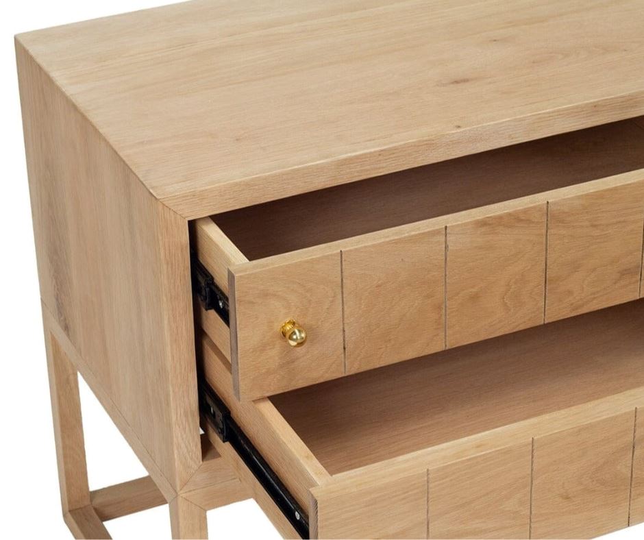 American Oak Bedside Table/Nightstand - Freya Sun Republic 