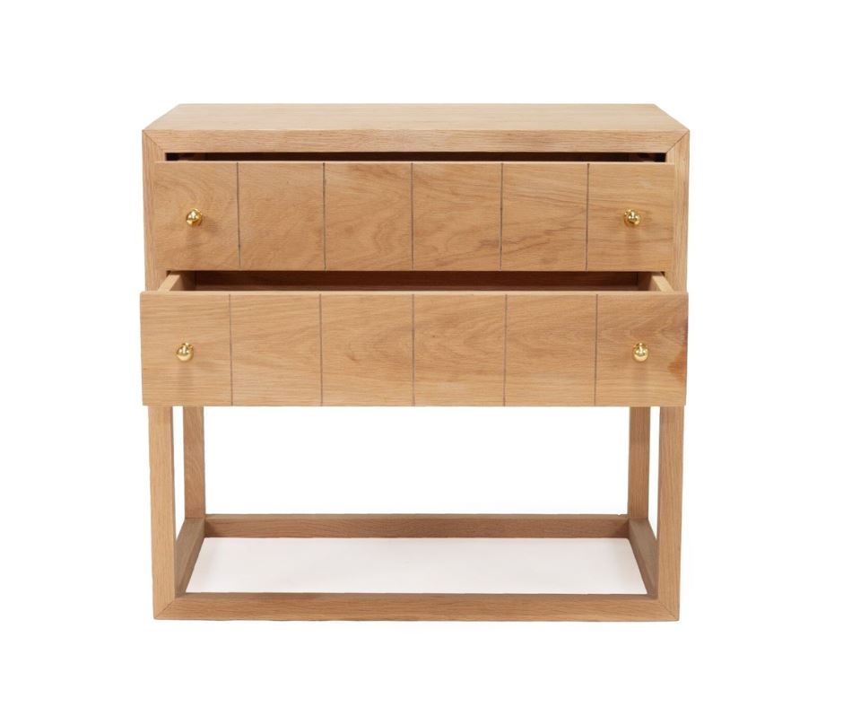 American Oak Bedside Table/Nightstand - Freya Sun Republic 