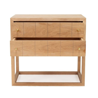 American Oak Bedside Table/Nightstand - Freya Sun Republic 