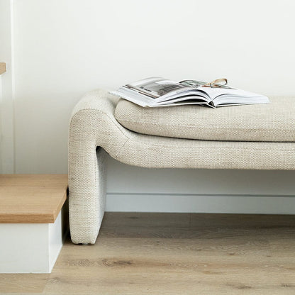 Amery Bench Seat – Organic Linen Sun Republic 