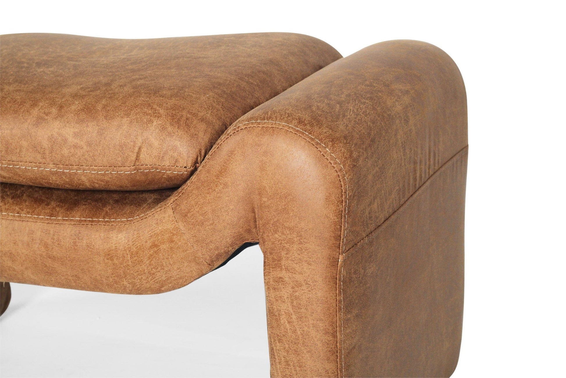 Amery Ottoman – Cognac Leather Sun Republic 