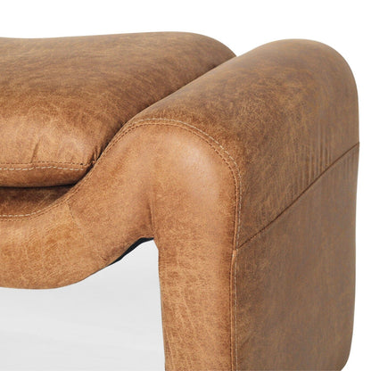 Amery Ottoman – Cognac Leather Sun Republic 