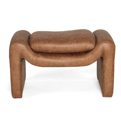 Amery Ottoman – Cognac Leather Sun Republic 