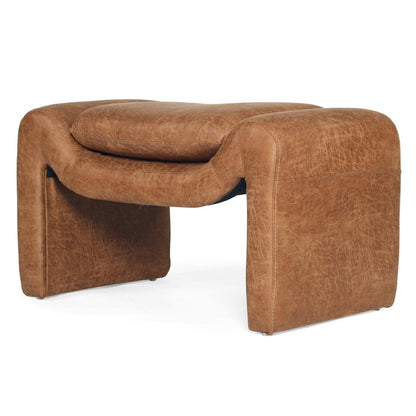 Amery Ottoman – Cognac Leather Sun Republic 