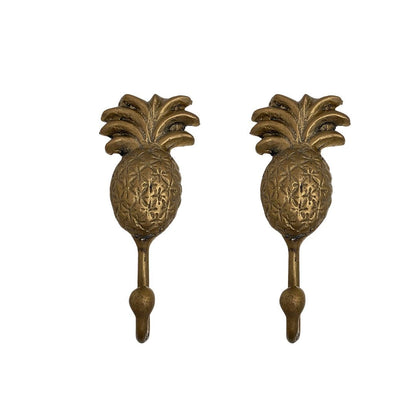 Anitque Gold Brass Large Pineapple Hook Sun Republic 
