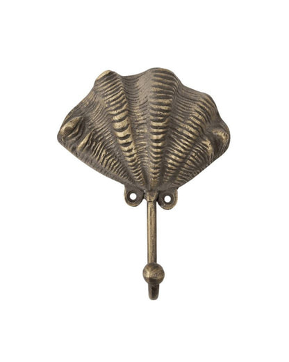 Antique Brass Clam Shell Hook - Large Sun Republic 