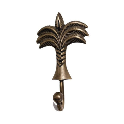 Antique Brass Palm Tree Wall Hook Sun Republic 
