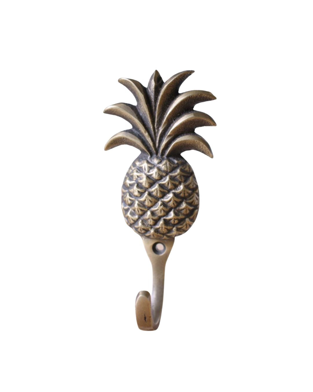 Antique Brass Pineapple Wall Hook - Small Sun Republic 