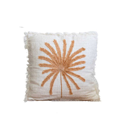 Arielle Slub Cotton Palm Cushion Sun Republic 