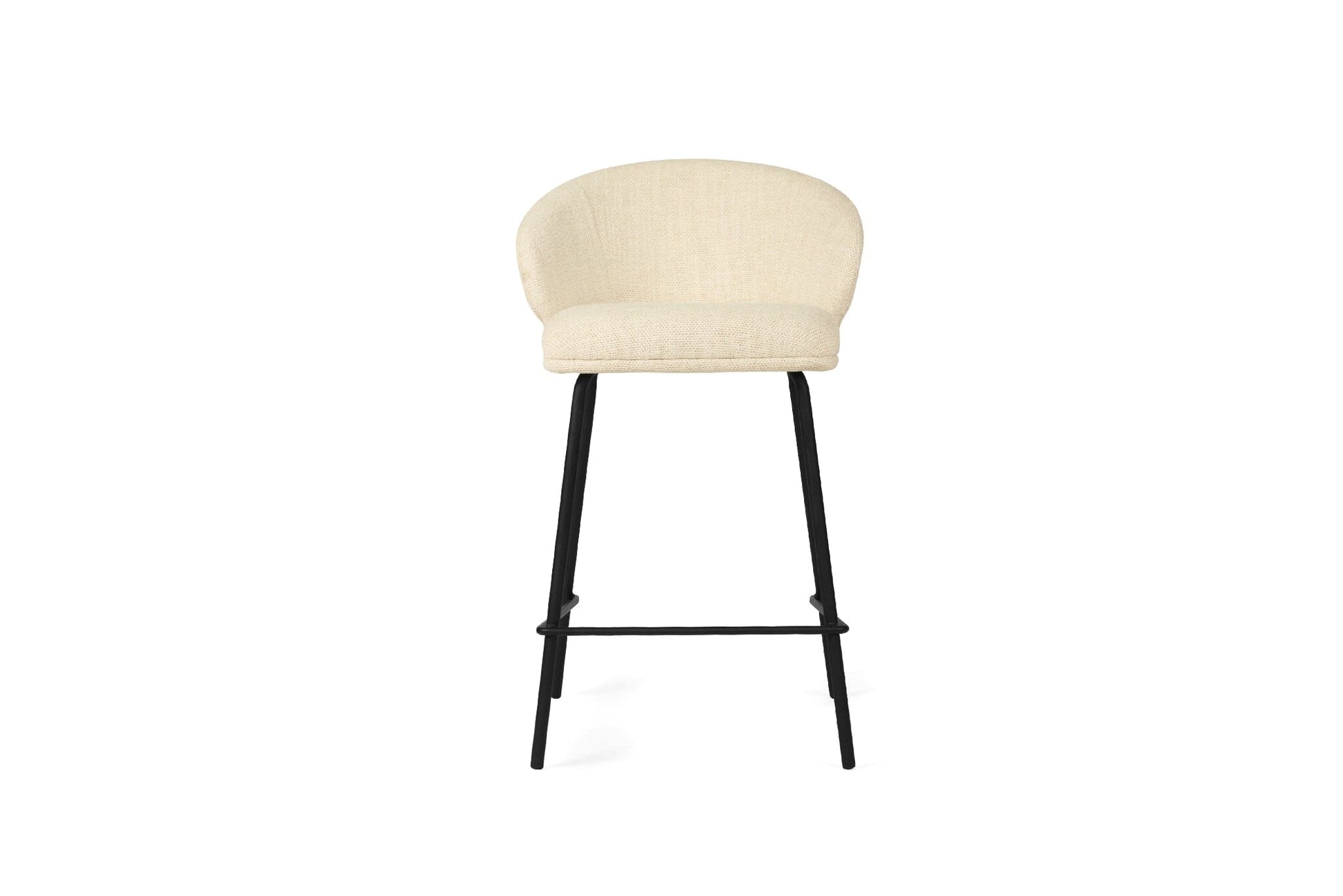 Aster Counter Stool - Natural Upholstery with Black Legs Sun Republic 