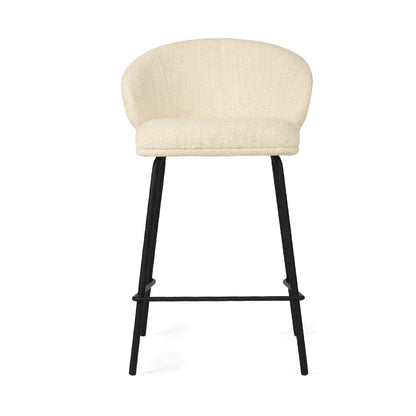 Aster Counter Stool - Natural Upholstery with Black Legs Sun Republic 