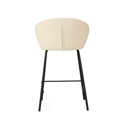 Aster Counter Stool - Natural Upholstery with Black Legs Sun Republic 