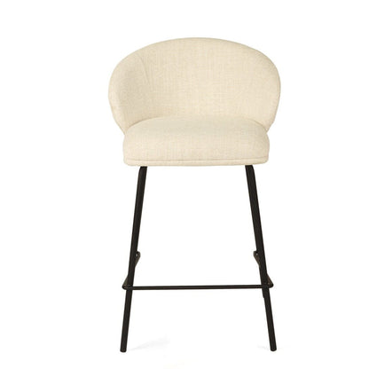 Aster Counter Stool - Natural Upholstery with Black Legs Sun Republic 