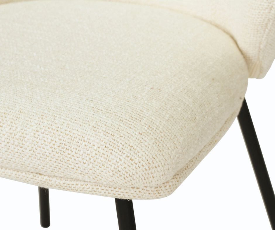 Aster Counter Stool - Natural Upholstery with Black Legs Sun Republic 