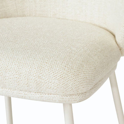 Aster Counter Stool - Natural Upholstery with White Legs Sun Republic 