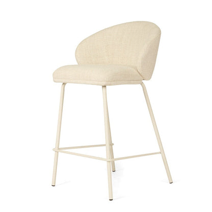 Aster Counter Stool - Natural Upholstery with White Legs Sun Republic 