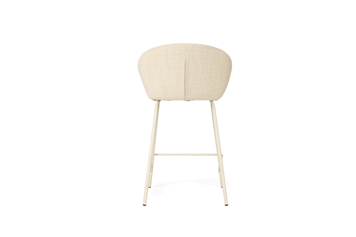 Aster Counter Stool - Natural Upholstery with White Legs Sun Republic 