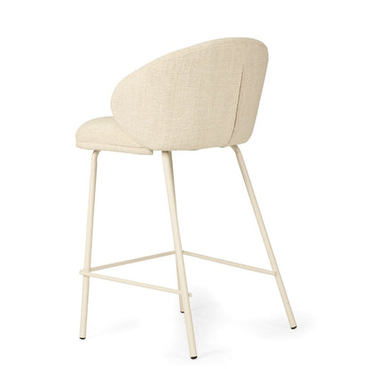 Aster Counter Stool - Natural Upholstery with White Legs Sun Republic 