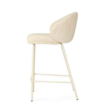 Aster Counter Stool - Natural Upholstery with White Legs Sun Republic 