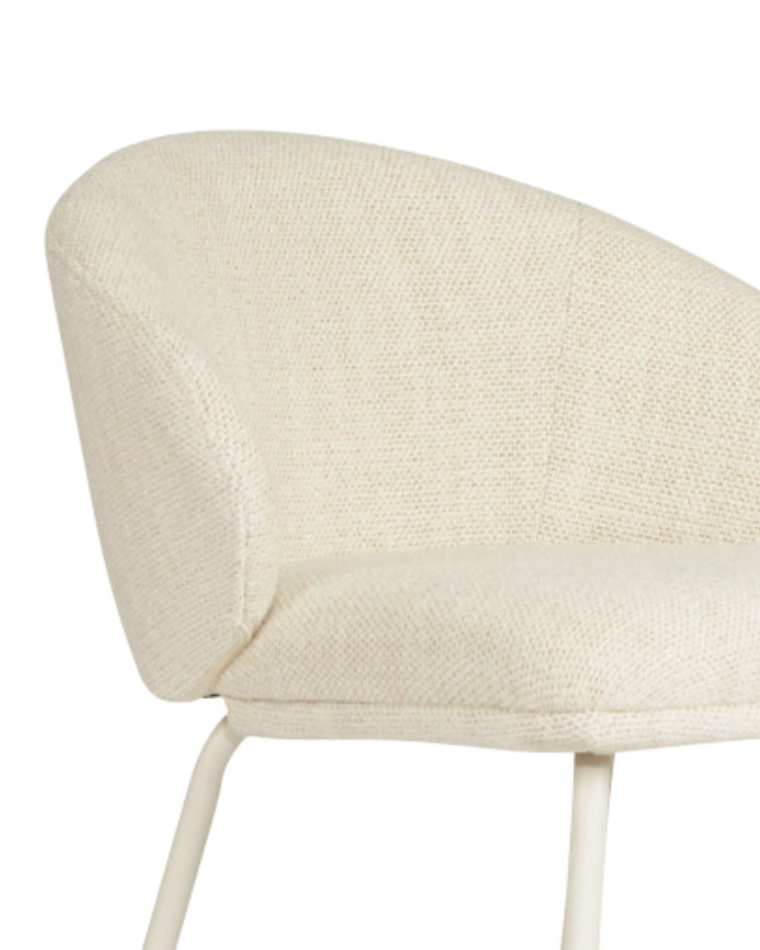 Aster Counter Stool - Natural Upholstery with White Legs Sun Republic 