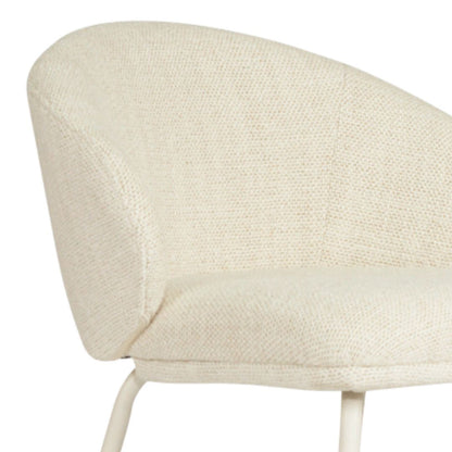 Aster Counter Stool - Natural Upholstery with White Legs Sun Republic 