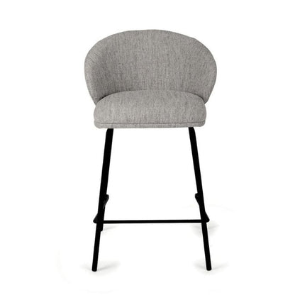 Aster Counter Stool - Pebble Upholstery with Black Legs Sun Republic 