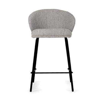 Aster Counter Stool - Pebble Upholstery with Black Legs Sun Republic 