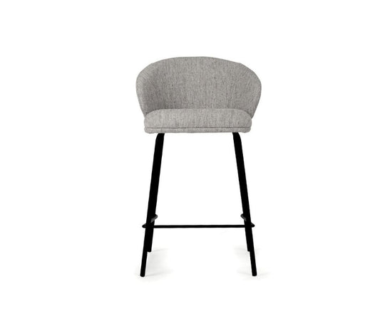 Aster Counter Stool - Pebble Upholstery with Black Legs Sun Republic 