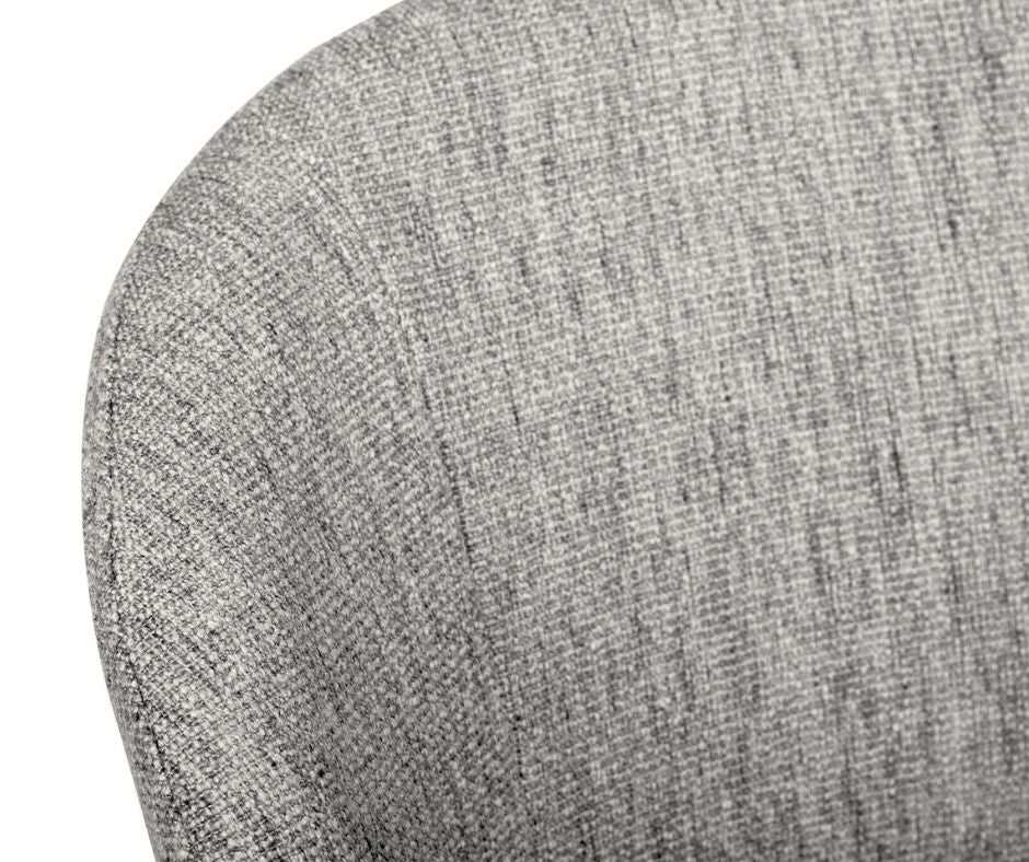 Aster Counter Stool - Pebble Upholstery with white Legs Sun Republic 