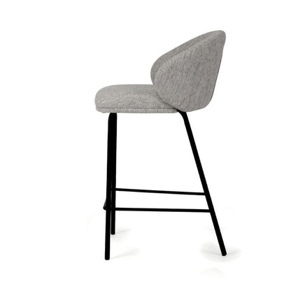 Aster Counter Stool - Pebble Upholstery with Black Legs Sun Republic 