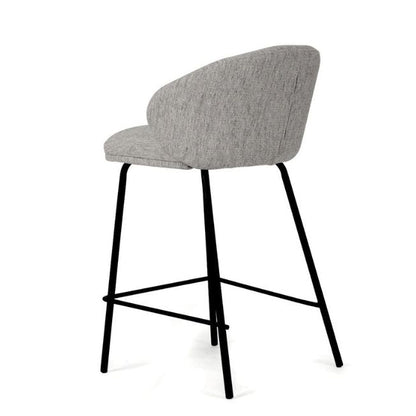 Aster Counter Stool - Pebble Upholstery with Black Legs Sun Republic 