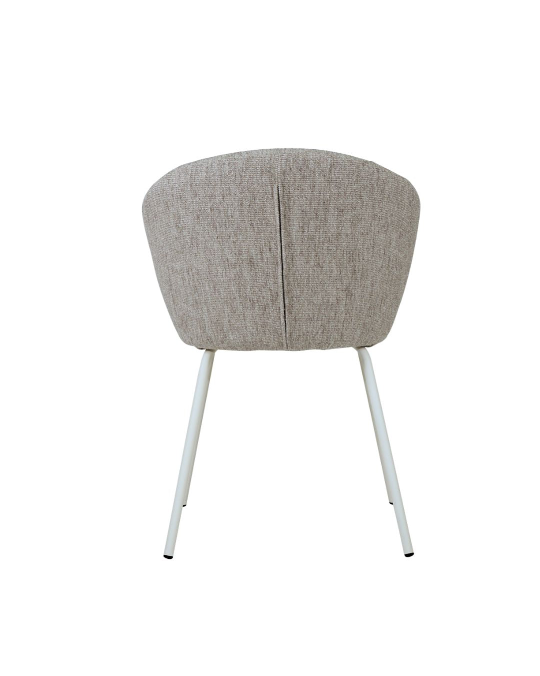 Aster Dining Chair – Pebble Upholstery with White Legs Sun Republic 