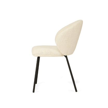 Aster Dining Chairs - Natural Upholstery with Black Legs Sun Republic 