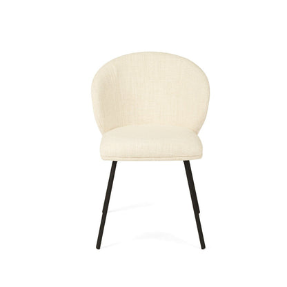 Aster Dining Chairs - Natural Upholstery with Black Legs Sun Republic 