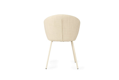 Aster Dining Chairs - Natural Upholstery with White Legs Sun Republic 