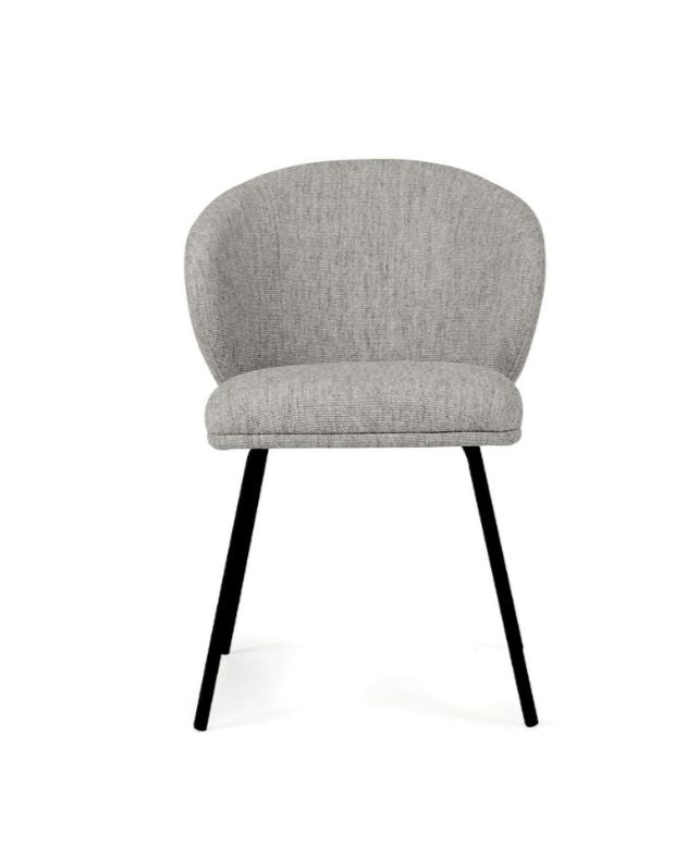 Aster Dining Chairs - Pebble Upholstery with Black Legs Sun Republic 