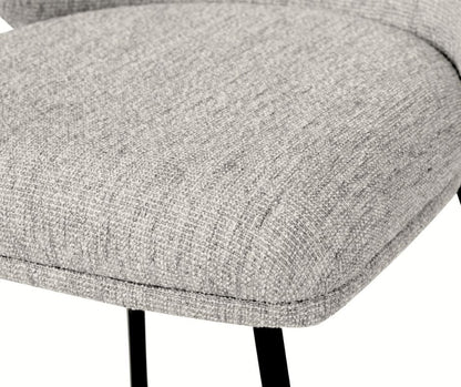 Aster Dining Chairs - Pebble Upholstery with Black Legs Sun Republic 