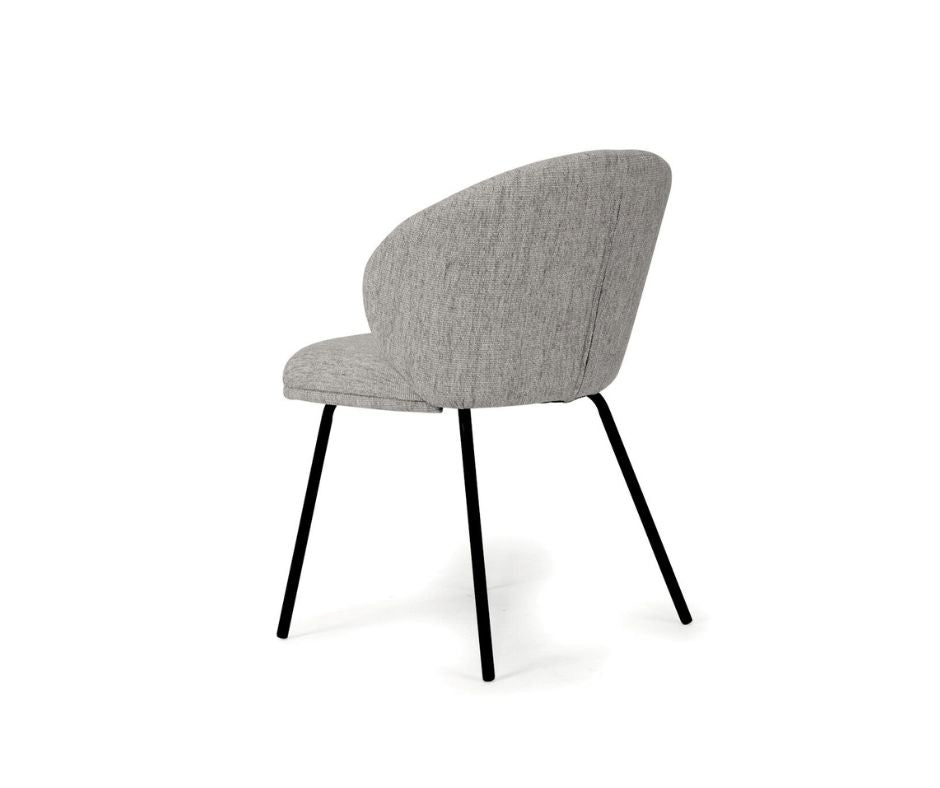Aster Dining Chairs - Pebble Upholstery with Black Legs Sun Republic 