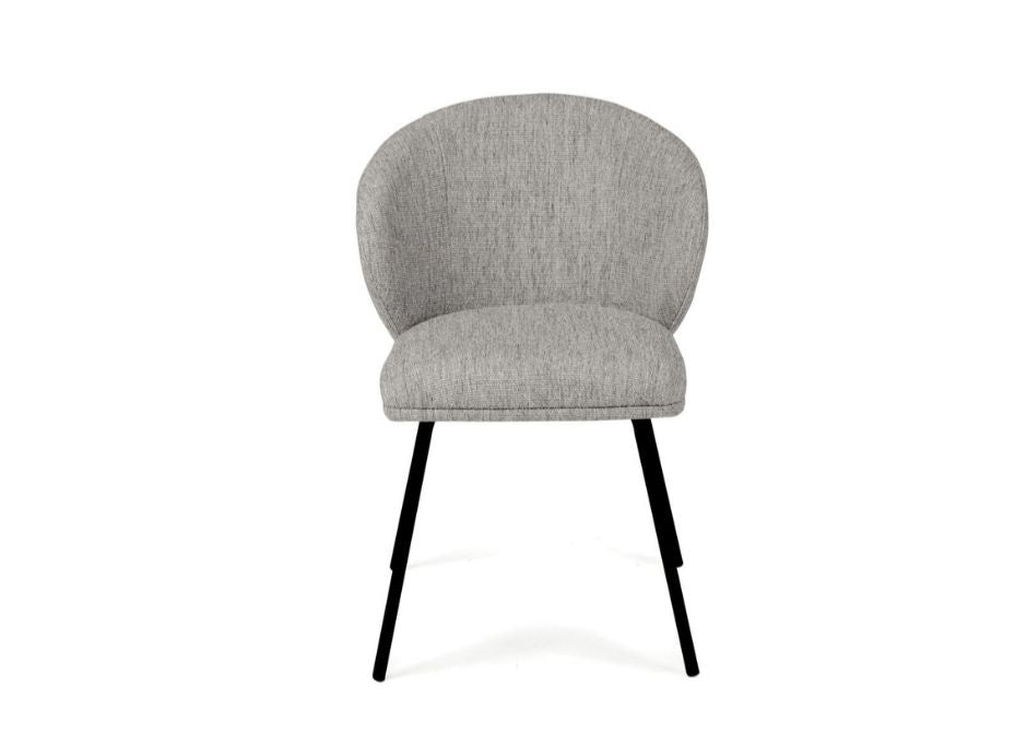 Aster Dining Chairs - Pebble Upholstery with Black Legs Sun Republic 