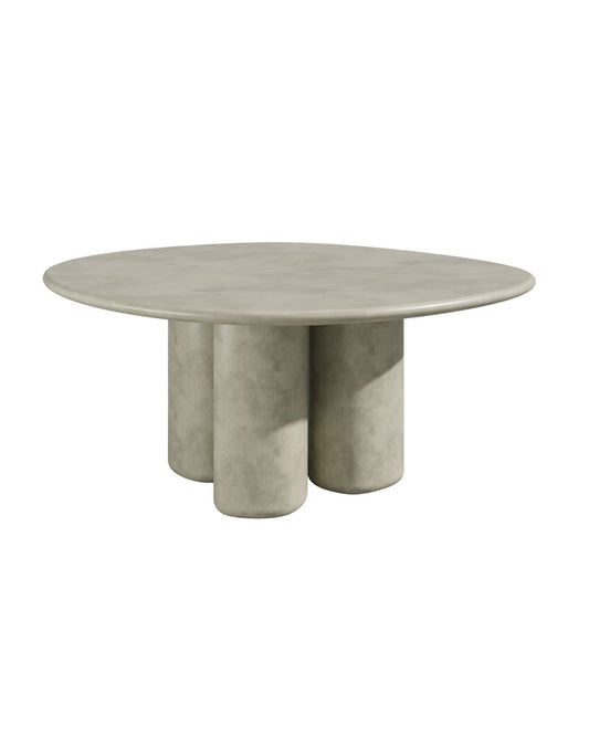 Athena Outdoor Organic Round Dining Table - Grey | COMING SOON Sun Republic 