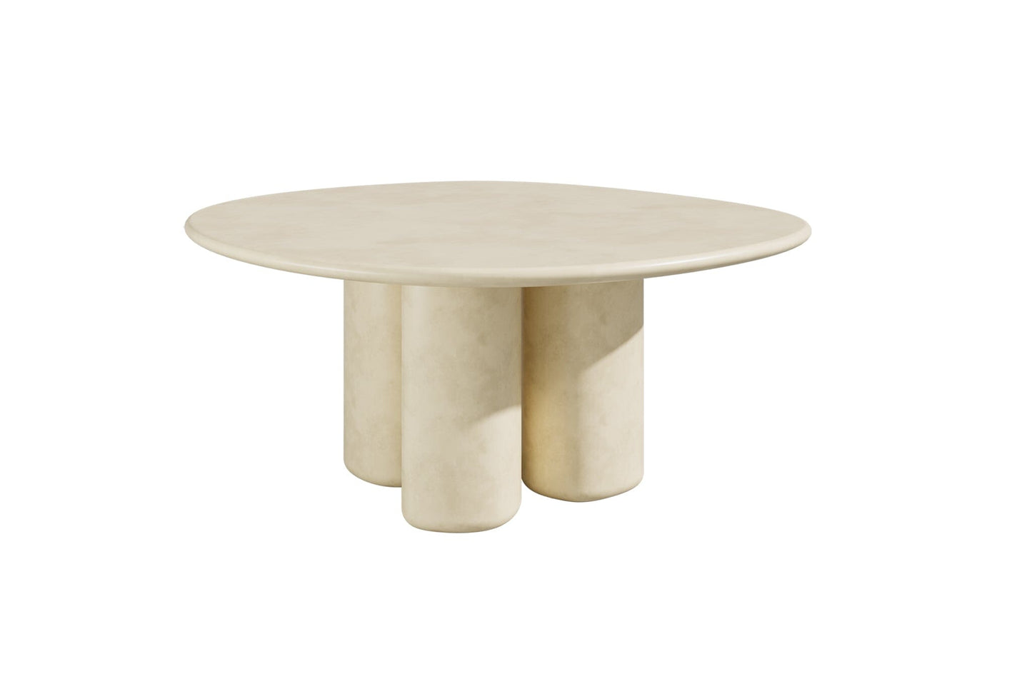 Athena Outdoor Organic Round Dining Table - Off White | COMING SOON Sun Republic 