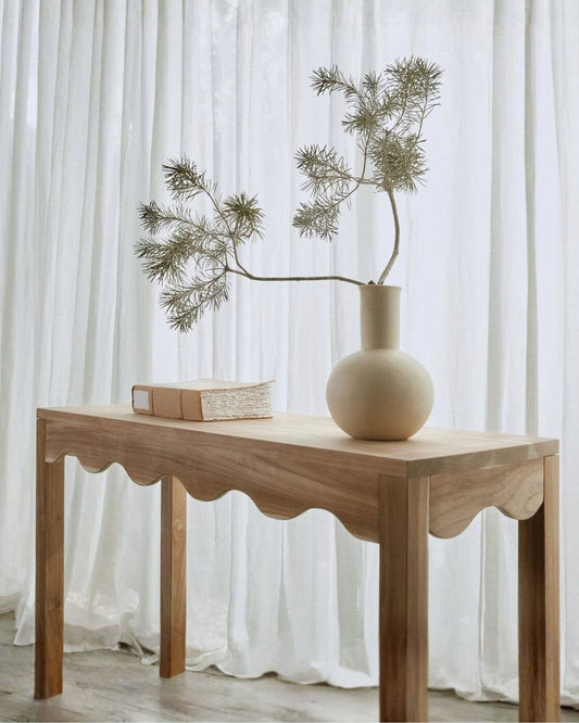 Audrey Natural Teak Console McMullin & Co 