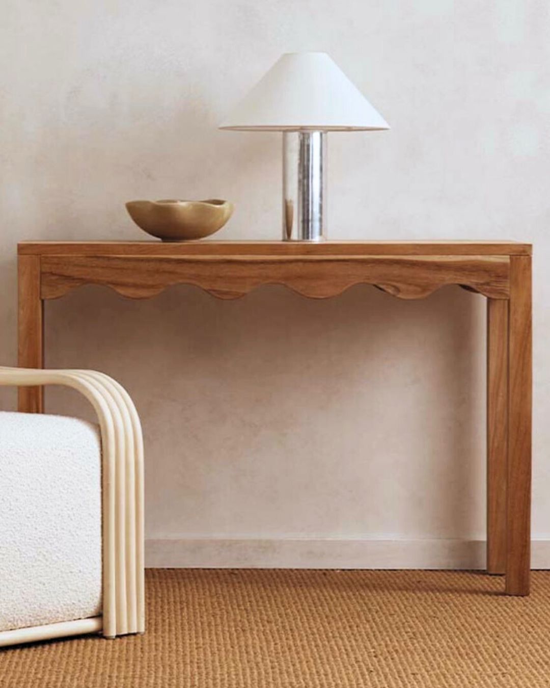 Audrey Natural Teak Console McMullin & Co 
