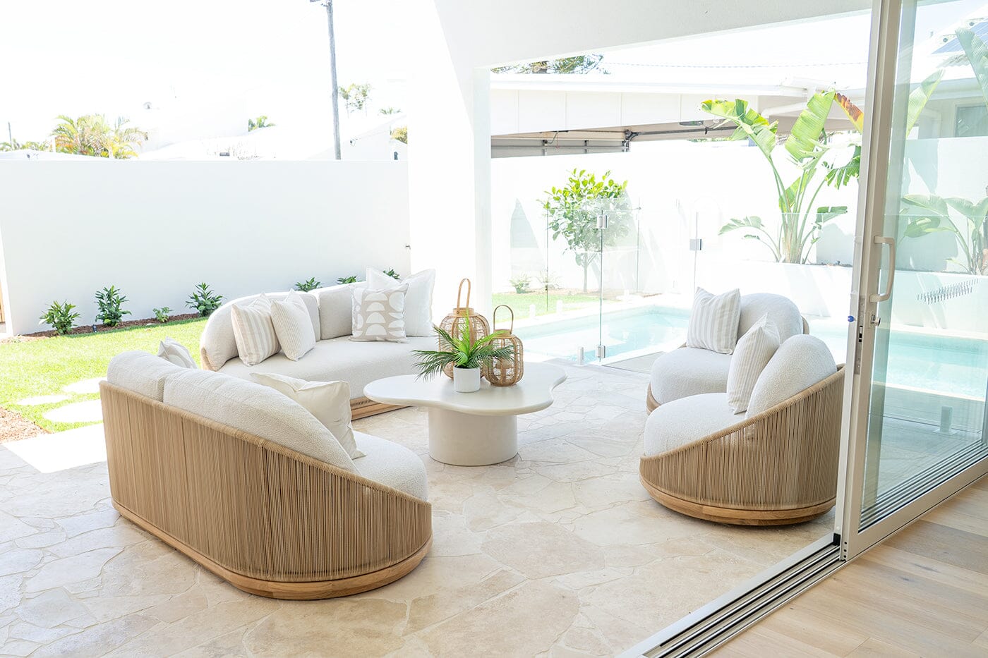 Aurora Outdoor 2 Seater Sofa - Natural Sun Republic 