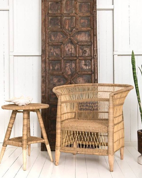 Natural Malawi Cane Arm Chair