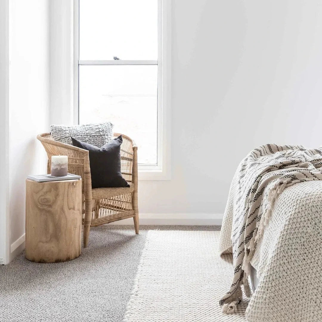 Malawi Cane chair in a bedroom