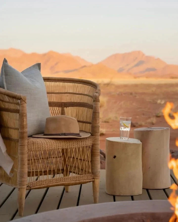 Authentic Natural Malawi Cane Chair 