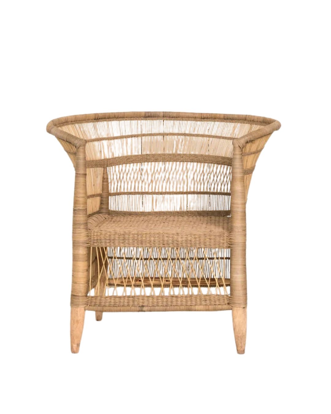 Authentic Natural Malawi Cane Chair Coastal Drift 