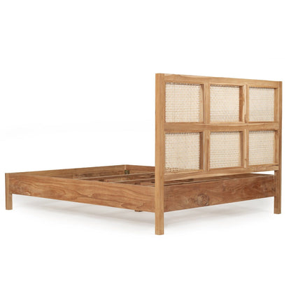 Bahamas Teak & Rattan Bed | Q.K Sun Republic 