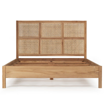 Bahamas Teak & Rattan Bed | Q.K Sun Republic 